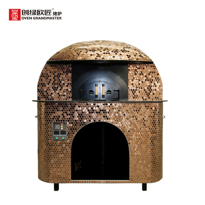 De elektrische Traditionele Italiaanse Oven van Pizzaoven copper decoration napoli outdoor
